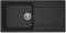 Elleci LG248040 Life 480 - Lavello da cucina, 1 vasca, 1000 x 500 mm, Nero