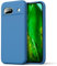 Byvuwiay Coque pour Google Pixel 8a, Ultra Mince Premium Housse Souple en Silicone Liquide, Coque de Protection pour Google Pixel 8a - Bleu