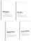 mojoliving Moderne Bilder Küche Poster Set Bilder schwarz weiß Deko Küche Wandbilder Aesthetic Poster Wohnzimmer Bilder Set Wanddeko