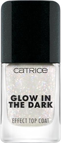 Catrice Glow In The Dark Effect Top Coat, Überlack, Nr. 020, Mehrfarbig, glitzernd, vegan, ohne Mikroplastikpartikel, ohne Konservierungsstoffe, ohne Parfüm, 1er Pack (10.5ml)