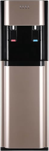 Water Dispenser, Hot and Cold Water Dispenser, Bottom Loading Water Cooler Empty Bottle Indicator Light for Home and Office Use(Color:Gold)