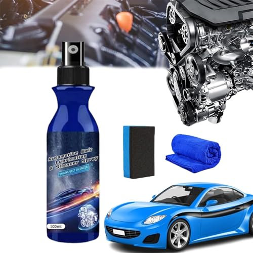 Automotive Belt Lubrication & Silencer Spray, Belt Dressing Spray Automotive, Automobile Engine Belt Conditioner, Car Belt Squeak Spray, Car Belt Noise Spray (1Pcs)