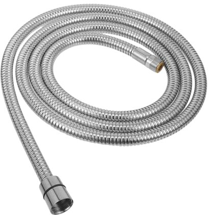 jojofuny 2m Edelstahl Duschschlauch Flexibel Mit Knickschutz Hochdruckbeständig Und Temperaturresistent Als Badezimmeranschluss Für Handbrause Und Wasserhahn Inklusive Lederpad