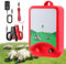 Gxpjycfob Electric Fence Energiser 12V, 1.5 Joule Output, 10Km/6.2 Miles Range, 3 Ways Power Supply, Electric Fence for Protection of Livestock, Pets, Poultry, Horse, Preventing Animal Intrusion