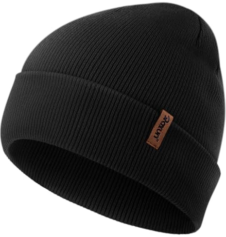ROXUN Mens Winter Hat Kint Beanie Soft Warm Unisex Windproof Skull Cap