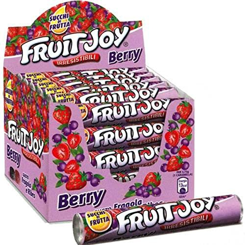 32 PACCHETTI CARAMELLE GOMMOSE FRUIT JOY BERRY RIBES NERO FRAGOLA SUCCO FRUTTA