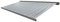 Mendler Elektrische Kassettenmarkise T122, Markise Vollkassette 4x3m - Polyester Grau/Weiß, Rahmen grau