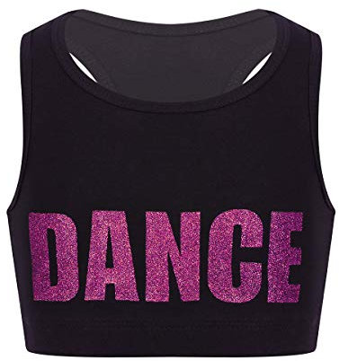 Freebily Enfant Fille Soutien-Gorge de Sport - Brassieres sans Armatures Coton - Fille Débardeur Gilet de Gymnastique Danse Fitness Sportswear 4-16 Ans Rose Vif 10 Ans