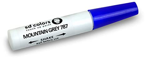 SD COLORS 12 ML Peinture de Retouche avec Pinceau - Mountain Grey (787) - Compatible avec Mercedes - Réparation de Rayures, Éclats et Peinture.