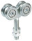 Senza marca-Generico Carrello Fisso a 4 Cuscinetti per monorotaia Porta o portone Scorrevole Ferro portoni cancello (38mm)