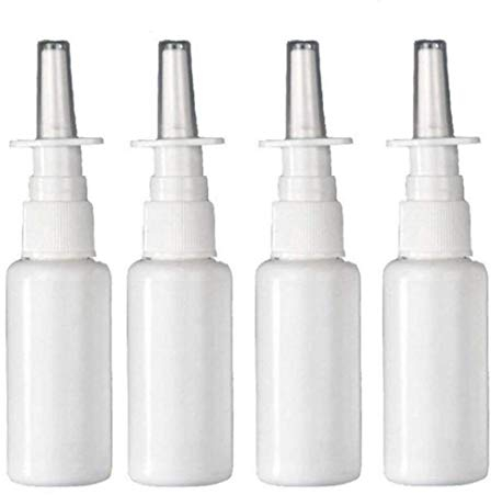 VASANA 12PCS 30ML/1oz Plastic Empty Refillable Nasal Spray Bottles Fine Mist Spray Pump Makeup Water Container For Perfumes Essential Oils Use Saline Applications