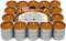 Velas de Té Aromáticas Velas perfumadas - 4 Horas de combustión(Canela En Rama, 60 Velas)