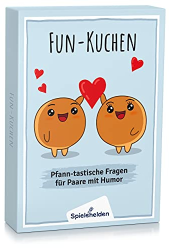 Spielehelden Fun-Kuchen | Paarspiel mit Herz & Humor | Spiele für Paare | Geschenk Partner | Jahrestag Geschenk für ihn | Romantische Männer & Frauen | Hochzeitsgeschenk