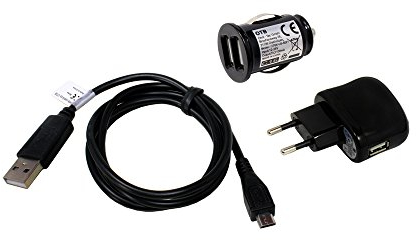 Zubehörset kompatibel mit Vernee Thor, Dual USB Kfz Adapter, 2000mA