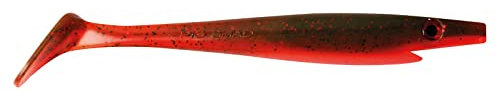 Strike Pro Pig Shad 15cm 21g - 4 Gummifische, Farbe:Tomato