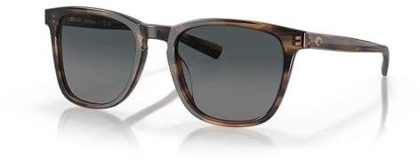 Costa Del Mar Herren Sullivan Square Sonnenbrille, Salt Marsh/Grey Gradient Polarized 580g, 52 mm