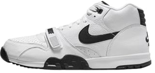 Nike Herren Air Trainer 1 Basketballschuhe, Weiß/Schwarz-Mittelgrau, 41 EU, Weiß, Schwarz, Mittelgrau, 43 EU