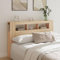 SECOLI Testiera Letto Matrimoniale Testiera Letto con Scomparti Testiera con Luci in Legno Multistrato Rovere Sonoma 160x18,5x103,5 cm