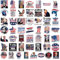 usefulbeauty Joe Biden Aufkleber - 2024 Aufkleber - USA Aufkleber Flagge USA Sticker Reise Aufkleber für Koffer Helm Motorrad Tank Vereinigte Staaten Flag Stickers wasserfeste Aufkleber
