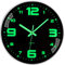 ACCSHINE Leuchtend Wanduhr Ohne Tickgeräusche Lautlos 25cm Quarz Modern Groß Batterie Betriebene Wanduhr Einfach zu Lesen für Zimmer Zuhause KüChe Schlafzimmer Büro Schule (Leuchtend Wanduhr, 25cm)