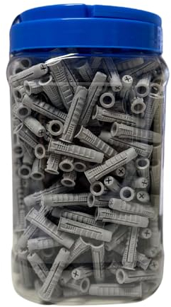 BATIFIX Universal 4-Fach Spreizdübel Nylon Universaldübel Allzweckdübel Befestigung in Beton, Ziegel, Stein, Gipskarton, Hohlziegel, Hohlblocksteine (6x30-1.000 Stück)