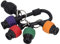 Porte-Embouts de Tournevis, Porte-clés à Douille, Conception Universelle à Tige de 1 ou 4 Pouces, 5 Porte-Embouts de Tournevis avec Différentes Couleurs, Outil de Porte-clés pour