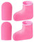 FOMIYES 1 Juego guantes de depilación resplandecer fundas de móvil soporte de pulverización calentadores de manos guantes termicos guante de parafina kit de cera de parafina poliéster Rosy