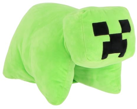 Minecraft Creeper Kuschelkissen – Offizielles 2-in-1 Plüschkissen & Kissen für Kinder – Gaming Geschenkidee in Grün