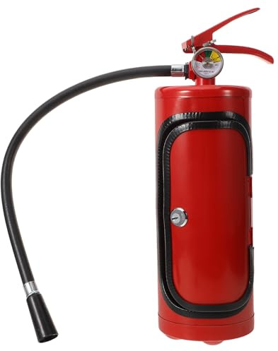 Roleader Fire Extinguisher Whiskey Bar Wine Holder Metal Storage Container Elegant Wine Packing Box Unique Firefighter Gift for Home Bar Display