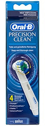 Braun Oral-B Aufsteckbürsten Precision Clean 4er (für alle rotierenden Zahnbürsten von Oral-B)