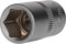 BRILLIANT TOOLS BT022806 Douille 6 pans 1/2, 15 mm [Powered by KS TOOLS]