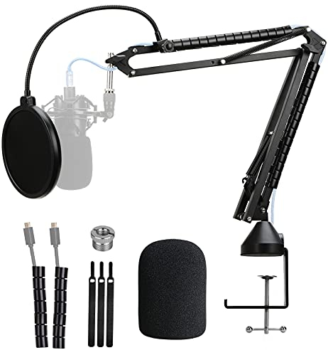 AT2020 Mikrofonständer mit Pop-Filter – Professioneller Mikrofonarm kompatibel mit Audio-Technica AT2020 AT2020USB+ AT2035 von YOUSHARES