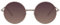 Cheapass Sonnenbrille Damen Herren rund gold Metallrahmen mit braune Gläsern UV400-geschützt