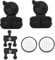 The Lord of the Tools 2 Set 3 Buttons Remote Fob Key Button Pad Replacement Compatible with BMW E36 E38 E39 E46 Z3 Z4 X3 X5 CR2016 Battery Contact Foil Membrane