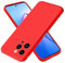EASSGU Custodia per Smartphone, Compatible with iPhone 15 Pro (6.1 Inches), Cover Morbida in Silicone TPU - Rosso Cina