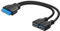 YACSEJAO Dual USB 3.0 to Motherboard 19/20pin Y Splitter Cable USB 3.0 A Female to 20 Pin Female Motherboard Header 5Gbp/s Data Sygn Transmission Adapters