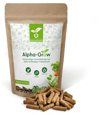 Alpha-Grow 2,5 kg Dünger | Organischer Dünger | kein Wurzelbrennen | Wurzel-, Wachstum- & Blütephase | starke Pflanzen | für alle Pflanzen | Für Cannabis