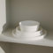 Stone Lain Fosca 16-teiliges Geschirrset Bone China Teller und Schalen Sets Pastaschalen Geschirrset für 4 Personen, Mattweiß