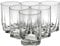 Queensway Home & Dining 250ml Small Highball Tumbler Drinking Glasses, Ideal for Water, Whiskey, Juice, and Cocktails, Perfect for Home or Bar Use, Durable and Stylish Design, Clear Glass (Set of 6)