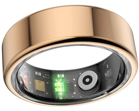 Smart Ring, Sleep Monitoring Health Ring Multiple Sport Modes Fitness Monitor Tracker Lightweight Fashionable Rings for Heart Rate Body Temperature Pedometer