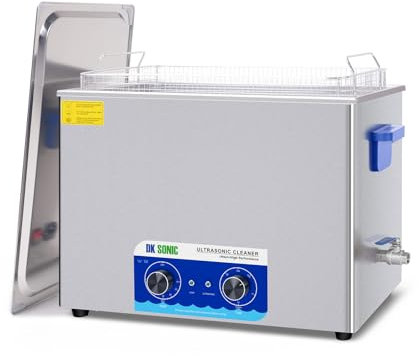 DK SONIC Ultrasonic Cleaner,37L 720W Sonic Cleaner with Heater&Mechanical Timer,Ultrasonic Carburetor Cleaner for Cleaning Gun,Engine,Carburetors,Chains(Include Basket)