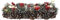 Bambelaa! Adventskranz Künstlich Länglich Adventsgesteck Holz Metall Gold mit 4 Kerzenhaltern Weihnachtsdeko Schnee-Effekt Dekorativer Kranz für Advent Weihnachtskranz Tisch Winterdeko (ca. 40x15x8cm)