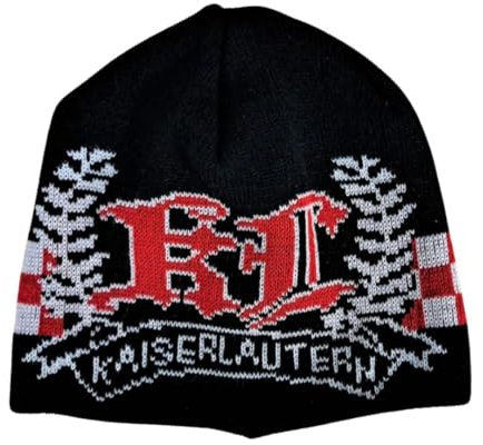 Wallitschek Kaiserslautern - KL Kranz+Banderole Strickmütze, Wintermütze, Beanie, Fanmütze, Fussball, 1900