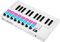 M-VAVE MIDI-Controller für Musikproduktion, verbesserte MIDI-Tastatur, tragbare wiederaufladbare Arranger-Tastatur, RGB-Pad-Tastatur, SMK-25II, weiß, eingebauter Akku