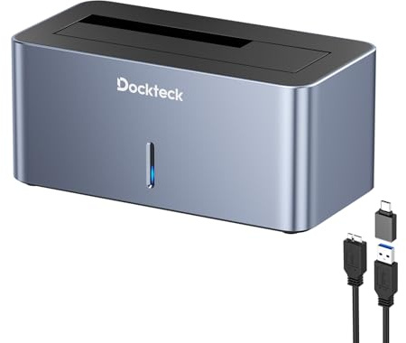 dockteck USB 3.0 to SATA External Hard Drive Docking Station, Support UASP