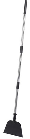 Nikou Flache Schneeschaufel, Multifunktional, aus Stahl und Metall, für Auffahrt, Robuster Boden, Eiskratzer, Gartengrasspaten Zum Graben