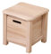 FLCPJGV Wooden Step Stool with Storage Drawer Ottoman Wood Bench Stepstool Small Footstool Footrest for Bathroom Bedside Entryway, 30cmx30cmx30cm