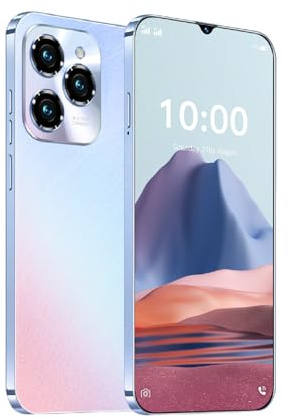 Fine Life Pro Android-Telefon, 6,3-Zoll-Bildschirm, 4G-Network Smartphone, Dual-Kameras, 2GB RAM, 16GB ROM, erweiterbar 128GB, Dual-SIM-Karten, geeignet für Anfänger (Blue)
