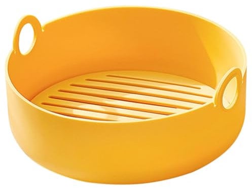 VICASKY Air Fryer Liner Silicone Bowl Reusable Food Cooking Pot for Air Fryer Accessories High Temperature Resistant Silicone Compatible with and Microwaves Easy to Clean and Maintain for