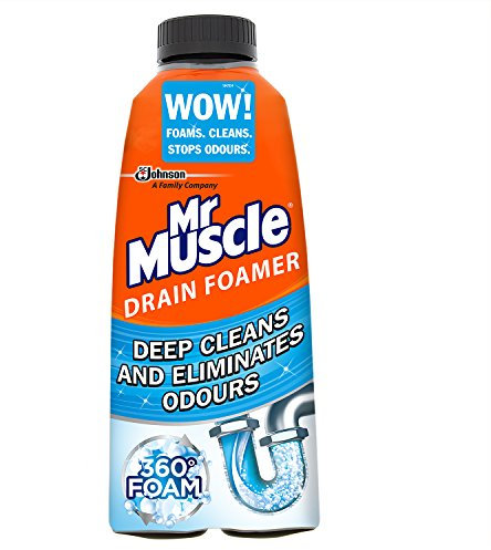 Mr Muscle Kitchen and Bathroom Odour Eliminator Drain Foamer, 500 ml, Pack of 6